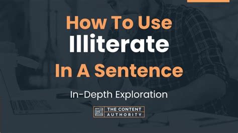 how to use illiterate in a sentence
